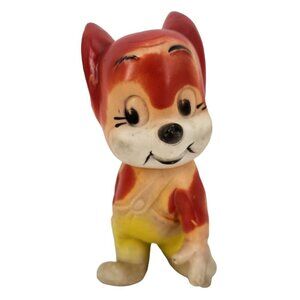 Vintage Tom and Jerry Squeaky Jerry Mouse 9" Kitschy Toy 1960s